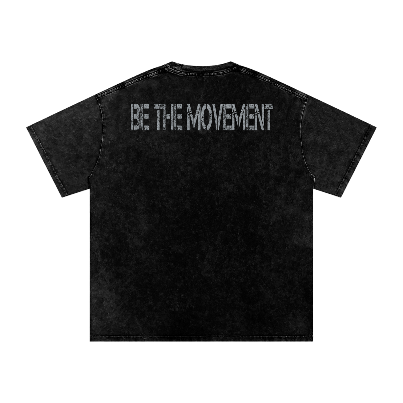 'Static Mvmt' Snow-Washed Oversized Tee